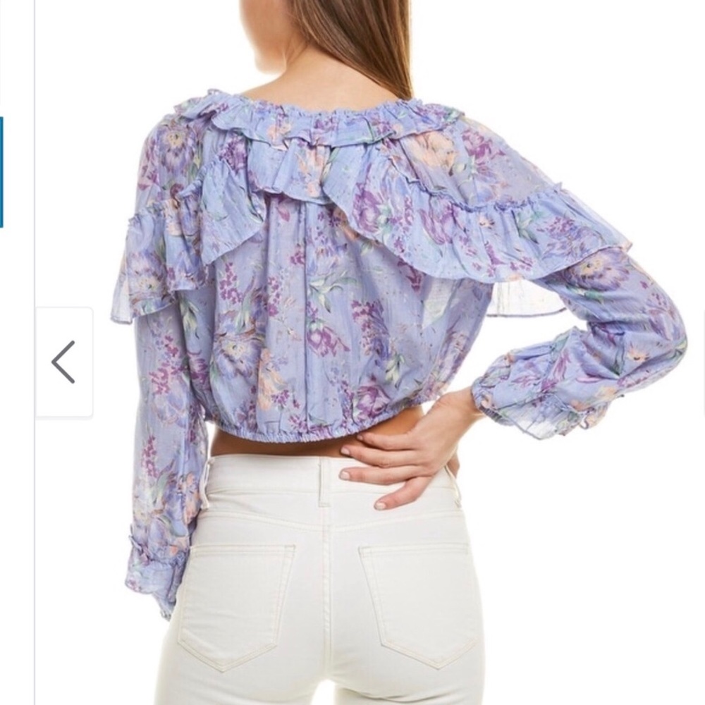 LoveShackFancy Ruffle Popover Top - Picture 2 of 6
